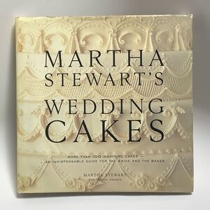 Martha Stewart Wedding Cakes Book - Hardcover Baking Guide
